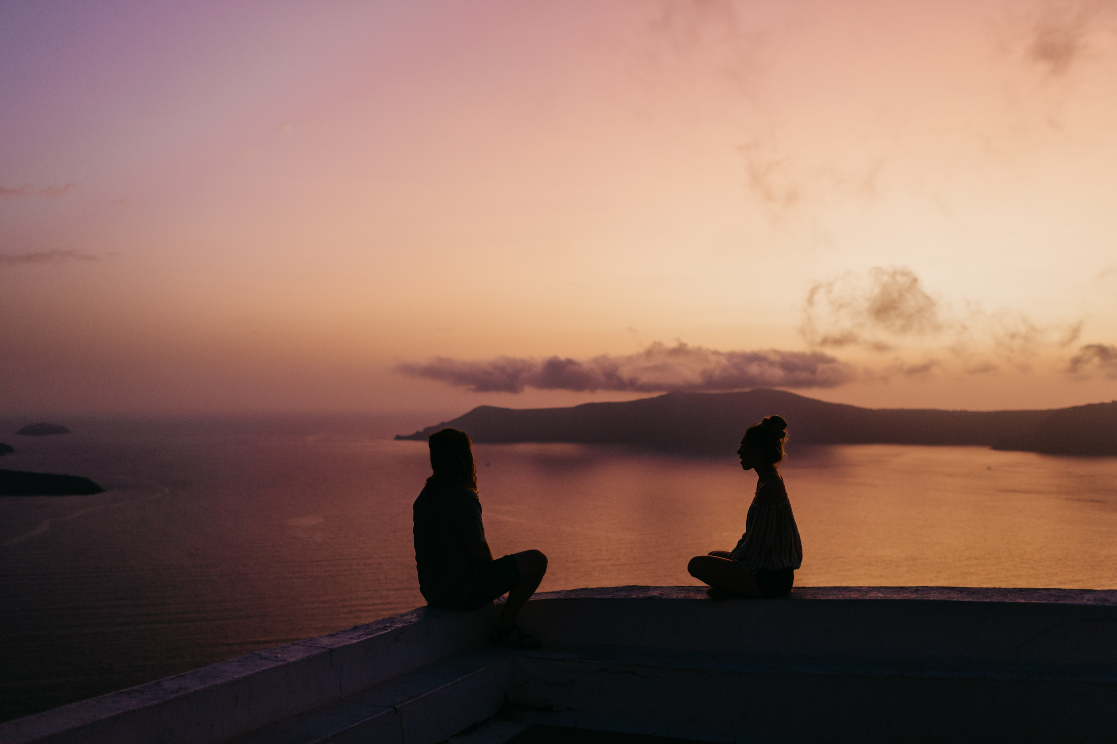 Santorini Cliff, Greece, Destination Wedding Photographer 