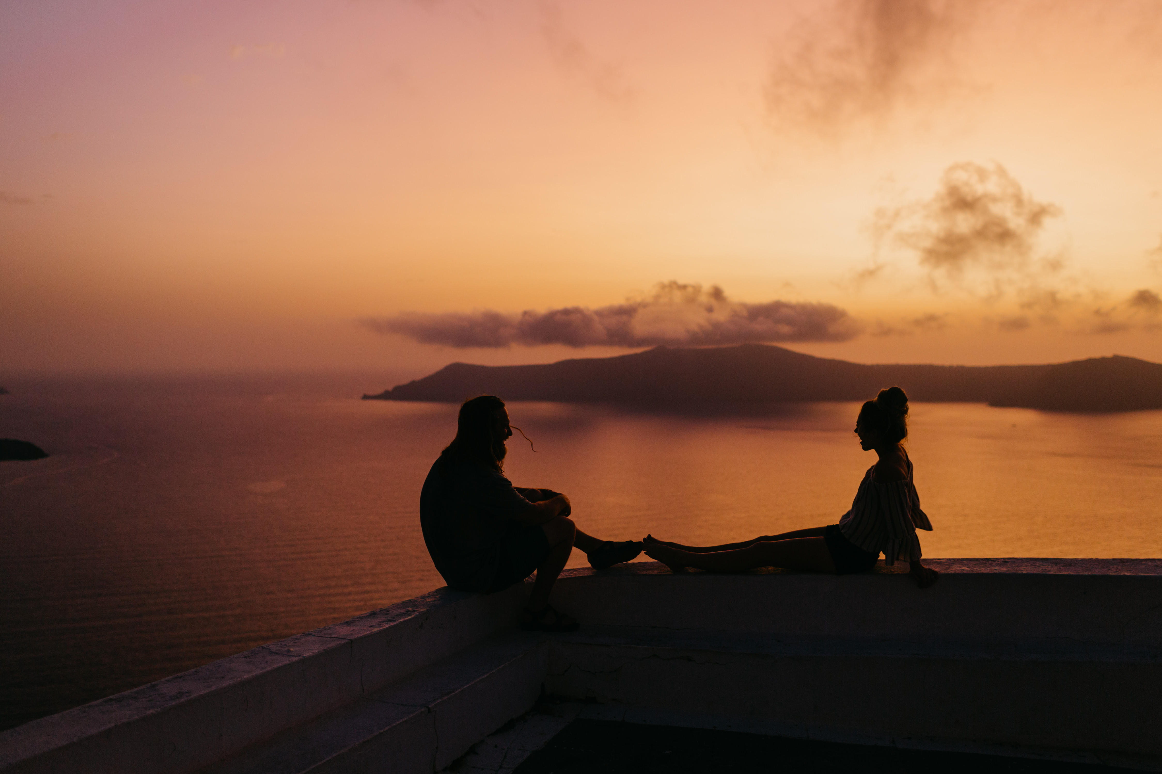 Santorini Cliff, Greece, Destination Wedding Photographer 