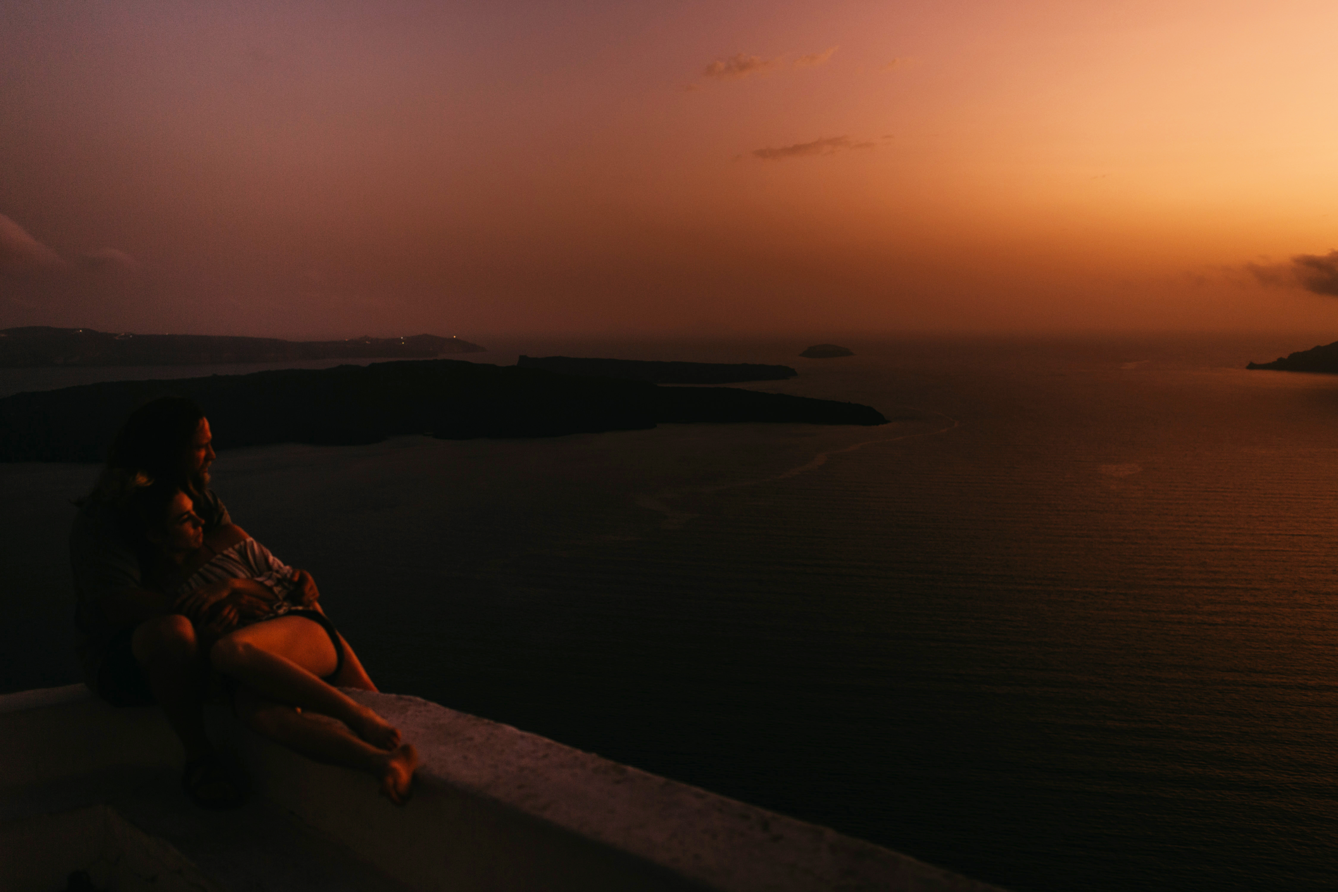 Santorini Cliff, Greece, Destination Wedding Photographer 