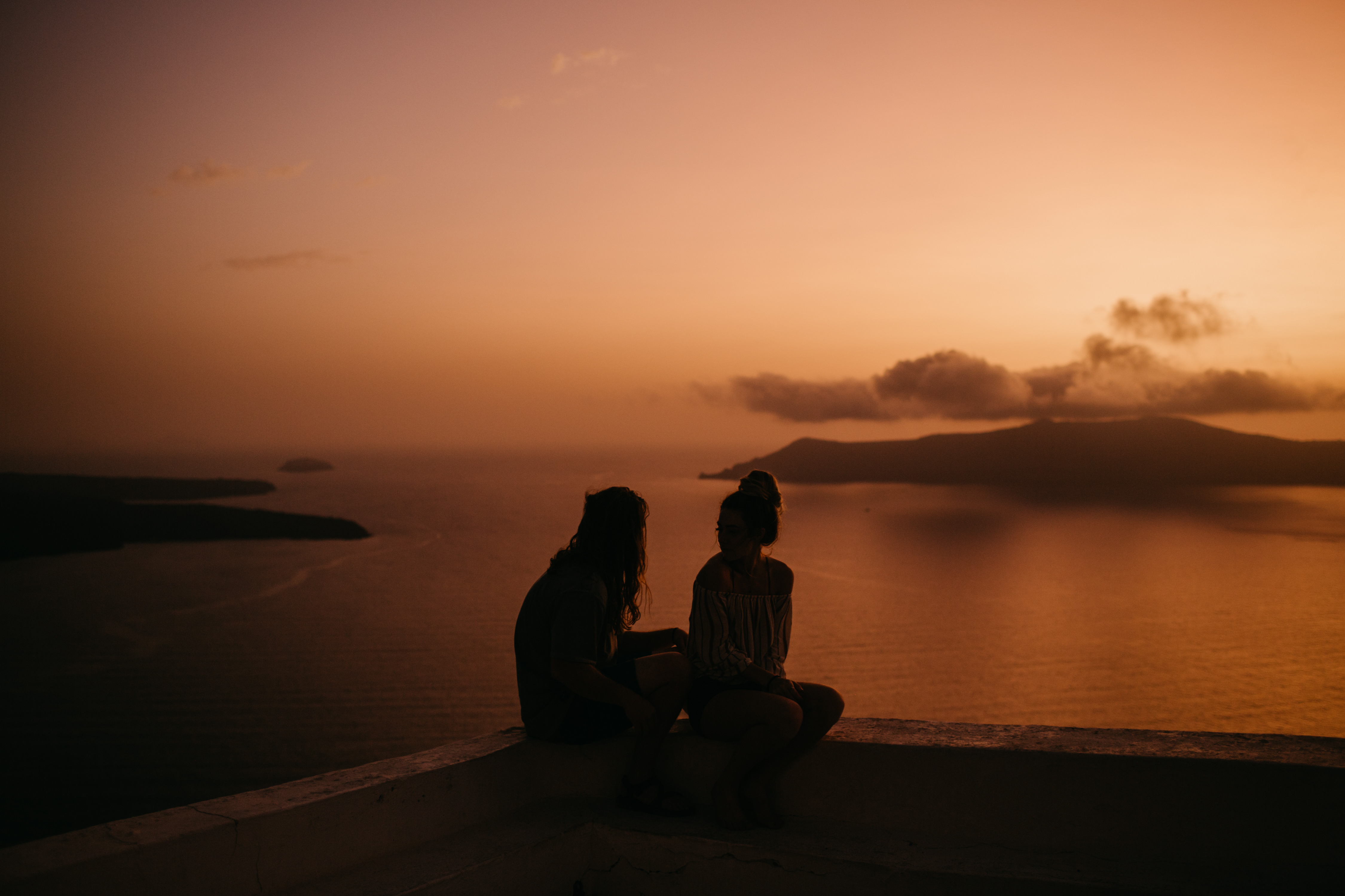 Santorini Cliff, Greece, Destination Wedding Photographer 