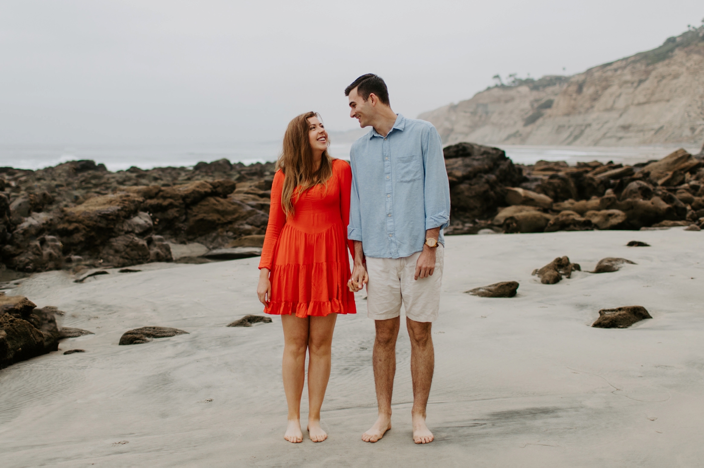 couple vacationing in La Jolla 