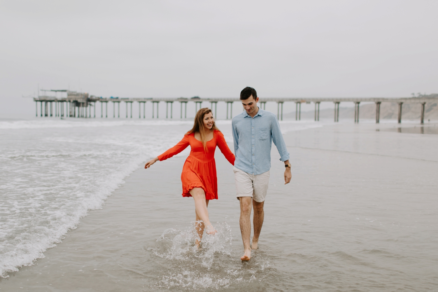 couple in love in La Jolla 