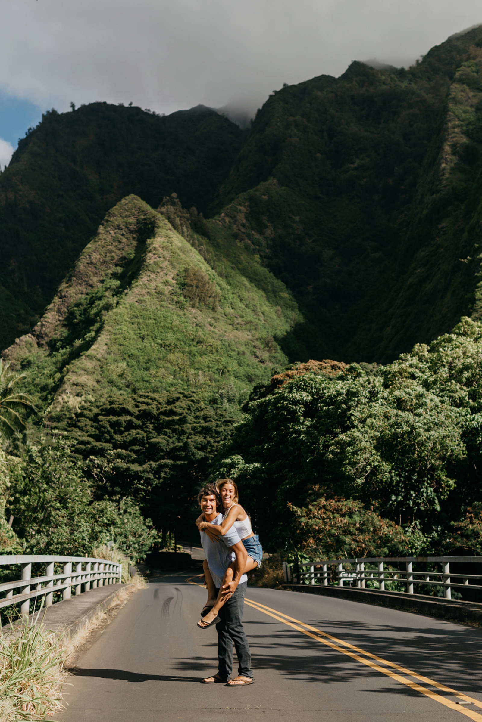 Maui Adventurous Couple Hiking Iao Valley