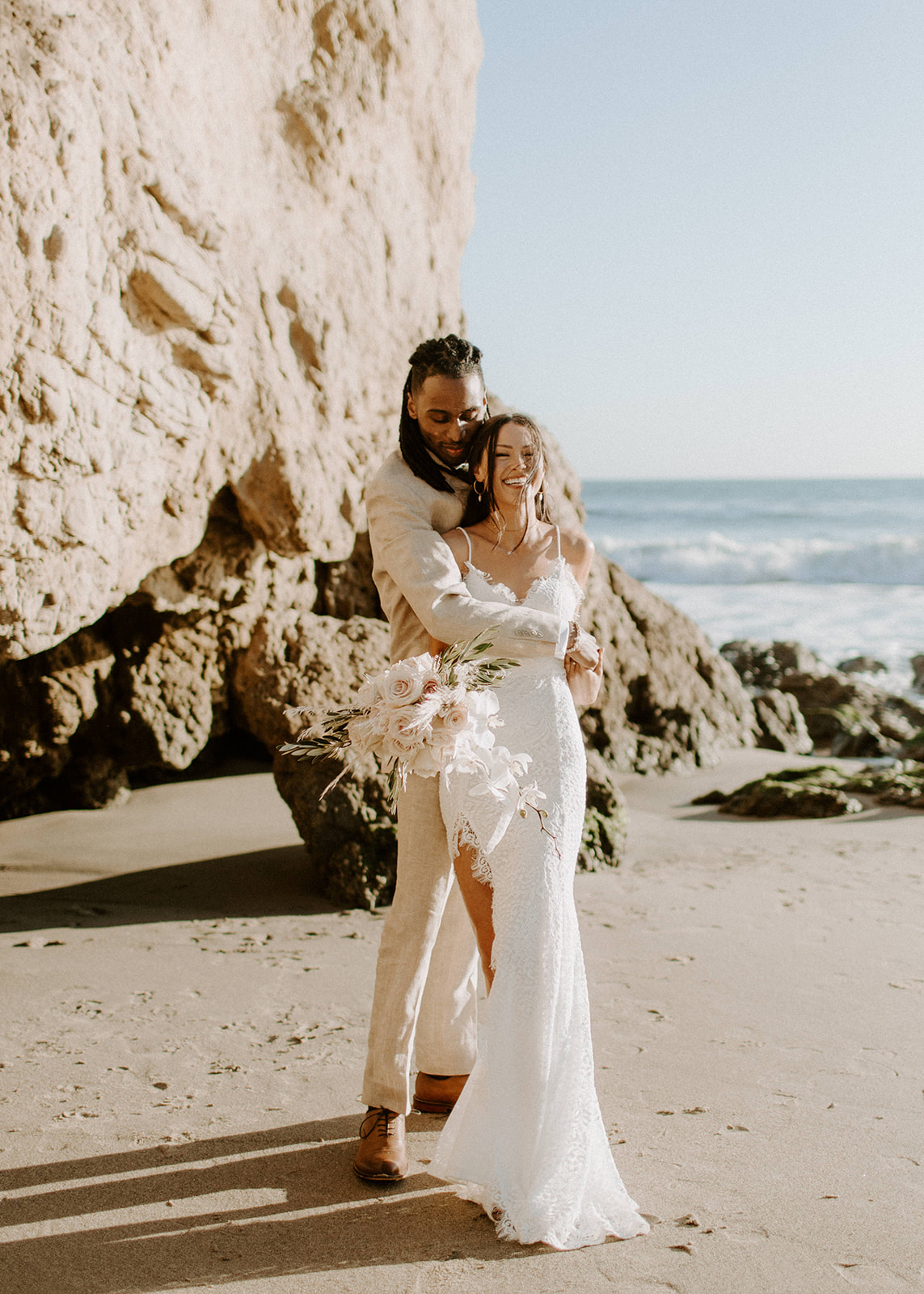 Intimate Elopement at Zuma Beach in Malibu, CA